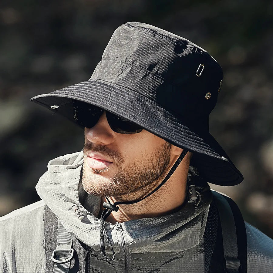 Chapeau de Pêche Homme Été avec Protection UV 4
