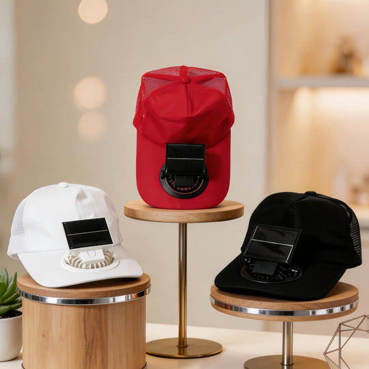 Chapeau de soleil Femme avec Ventilateur Intégré 2