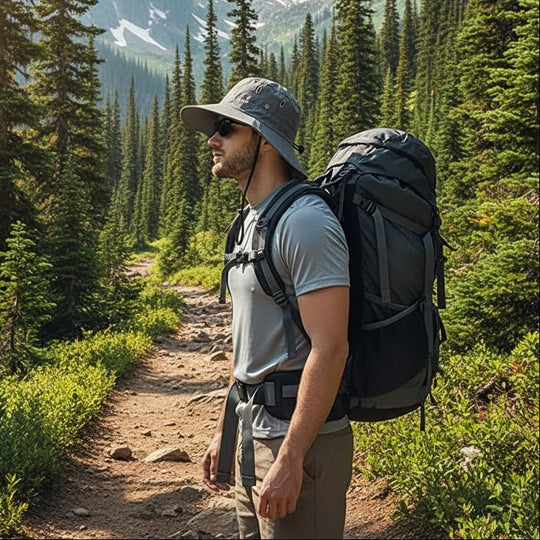 Chapeau de soleil pour hommes et femmes avec large bord 2