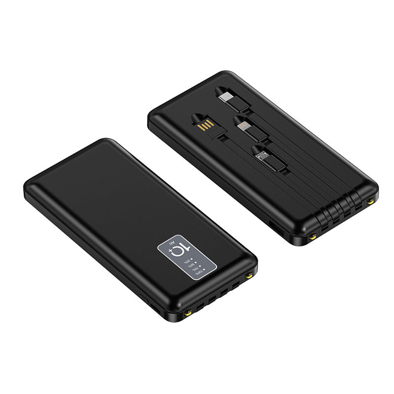 Chargeur Externe Multifonctionnel Compact Avec Gestion Intégrée Des Câbles Pour iPhone Homme Femme 1