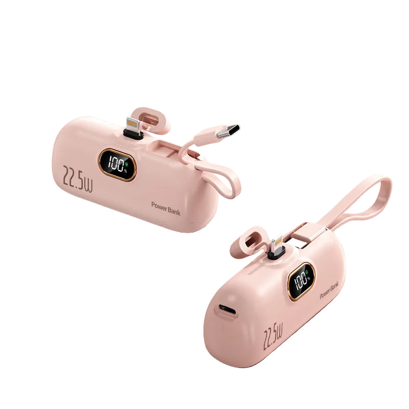 Chargeur Portable Avec Câble Intégré Et Écran LCD Compact 0