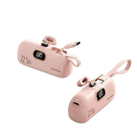 Chargeur Portable Avec Câble Intégré Et Écran LCD Compact 0