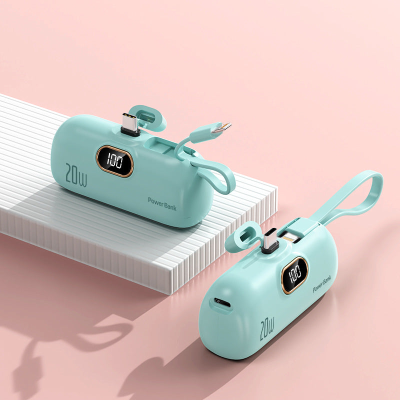 Chargeur Portable Avec Câble Intégré Et Écran LCD Compact 10
