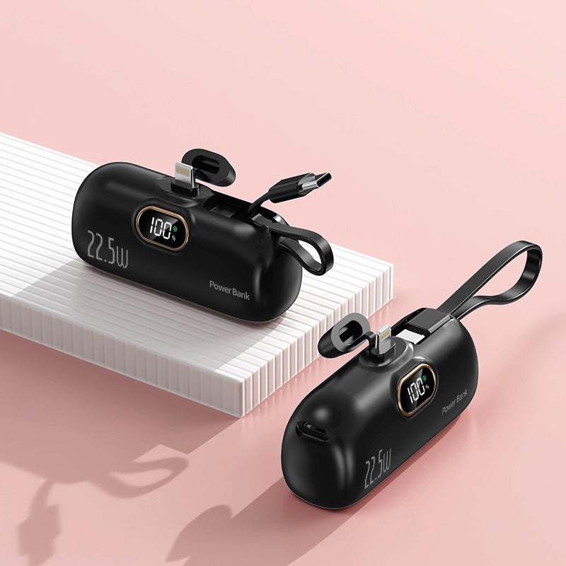 Chargeur Portable Avec Câble Intégré Et Écran LCD Compact 11