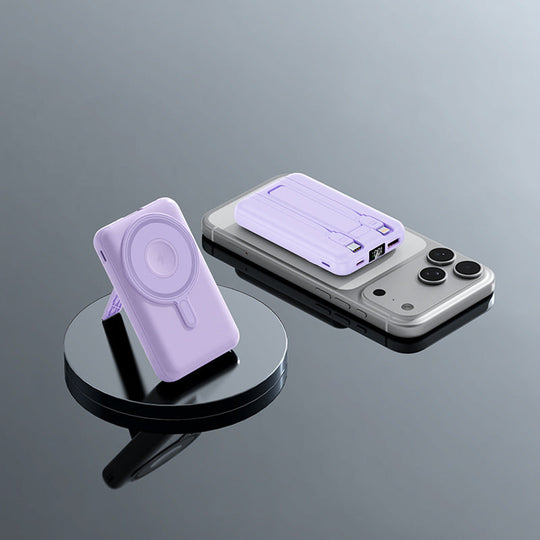 Chargeur Portable Multifonction avec Support Intégré pour Smartphones 5
