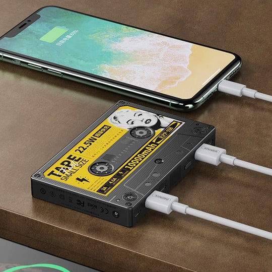 Chargeur Portable Rétro Cassette 1
