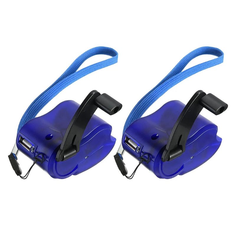 Chargeur d'Urgence Portable à Manivelle avec USB et LED 11