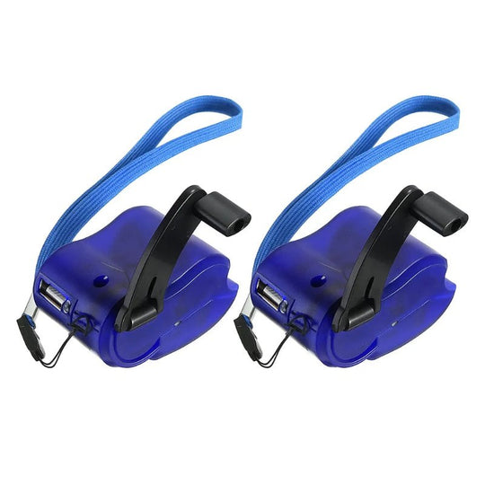 Chargeur d'Urgence Portable à Manivelle avec USB et LED 11