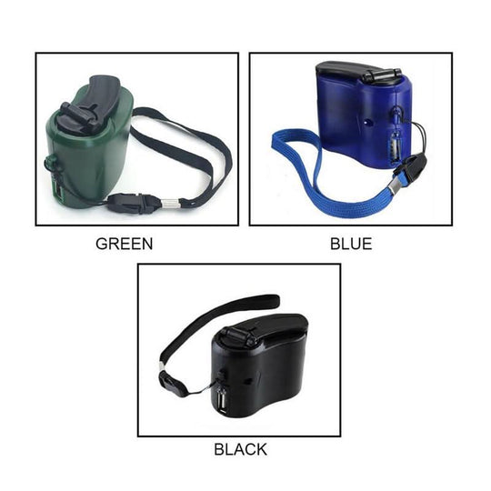 Chargeur d'Urgence Portable à Manivelle avec USB et LED 8