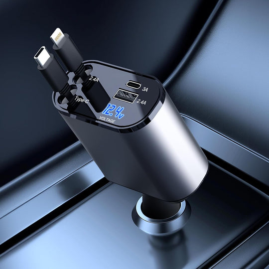 Chargeur de Voiture Multifonction 4-en-1 0