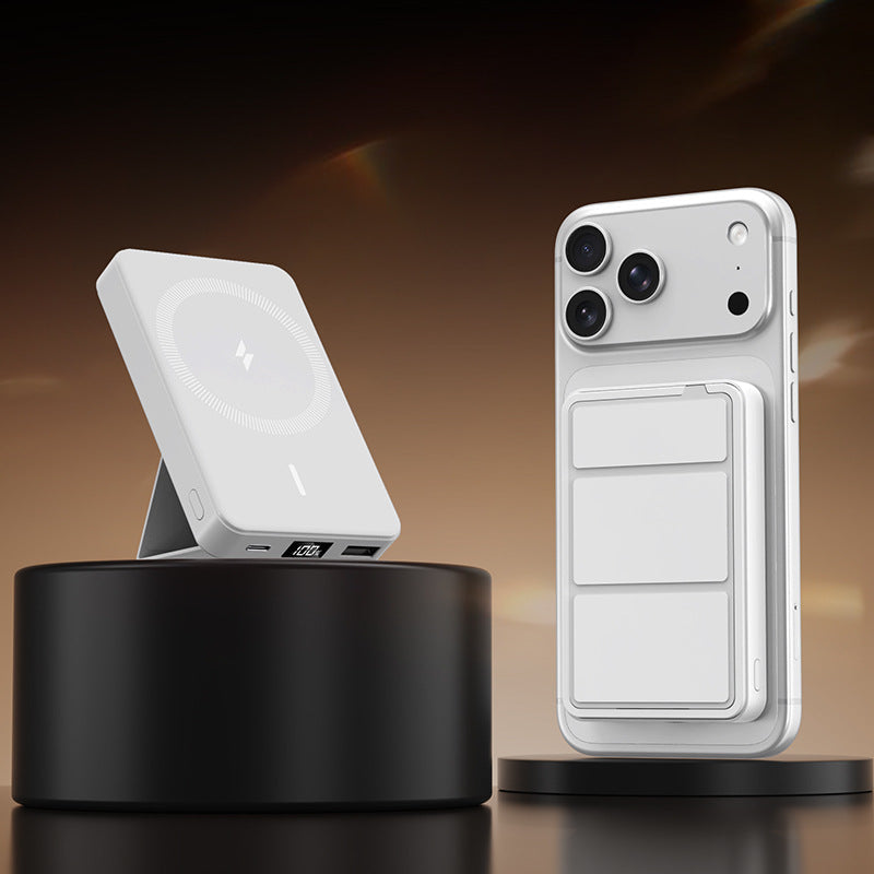 Chargeur sans fil compact avec support réglable pour appareils compatibles Qi 3