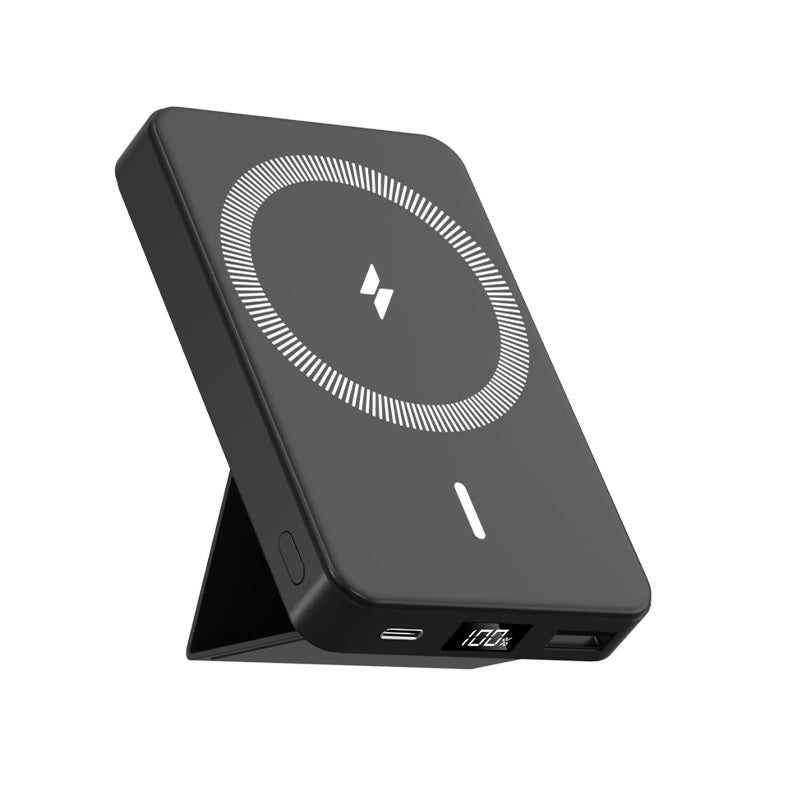 Chargeur sans fil compact avec support réglable pour appareils compatibles Qi 5