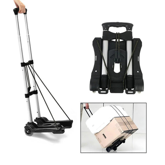 Chariot Pliable avec Poignée Télescopique 0
