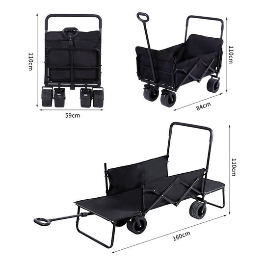 Chariot Pliant Multifonction À Roulettes Pour Transport Extérieur 0