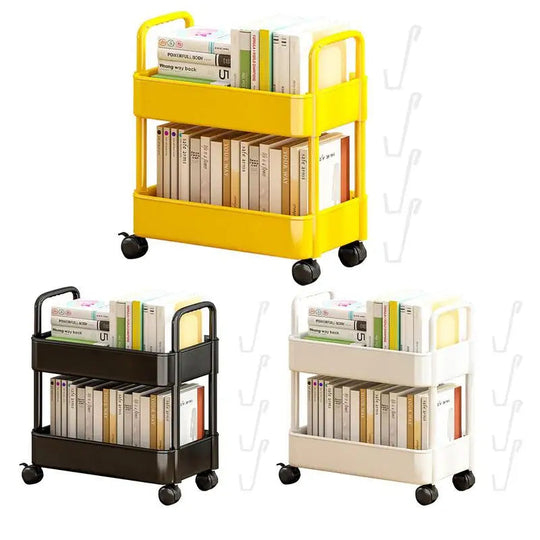 Chariot à livres mobile à roulettes pour bureau et salon 3