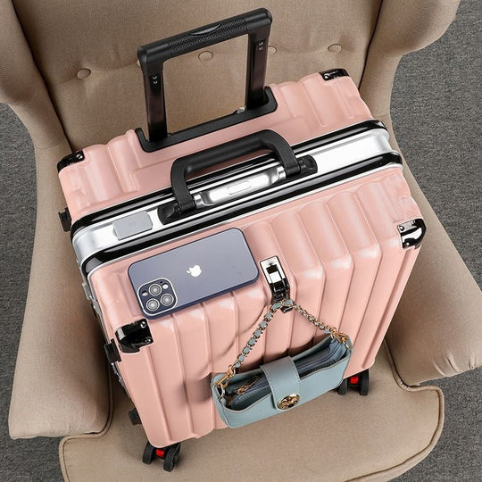 Chariot de voyage rigide multifonction avec port USB intégré 12