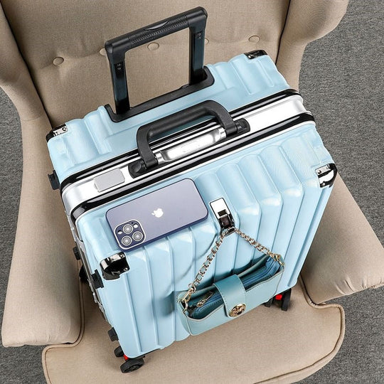 Chariot de voyage rigide multifonction avec port USB intégré 8