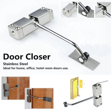 Charnière de Porte Automatique Réglable en Acier Inoxydable 1
