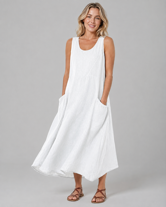 Robe Longue Femme Fluide Été en Tissu Léger Maxi