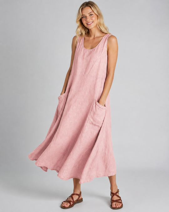 Robe Longue Femme Fluide Été en Tissu Léger Maxi