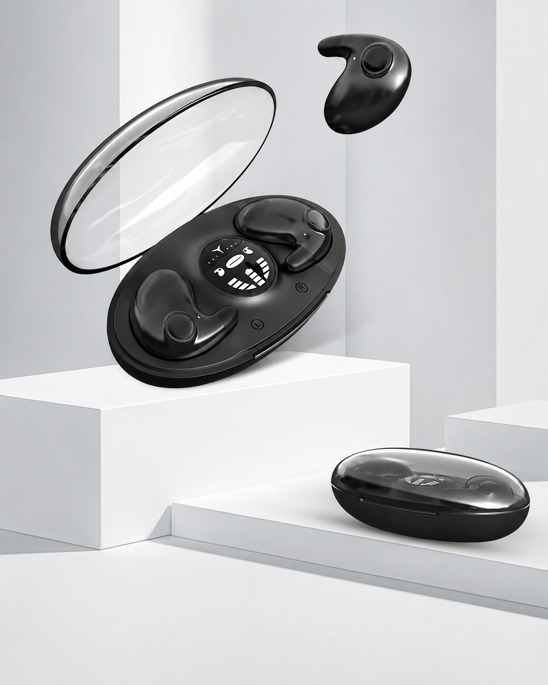 Écouteurs Bluetooth Mini pour le Sommeil avec Annulation de Bruit