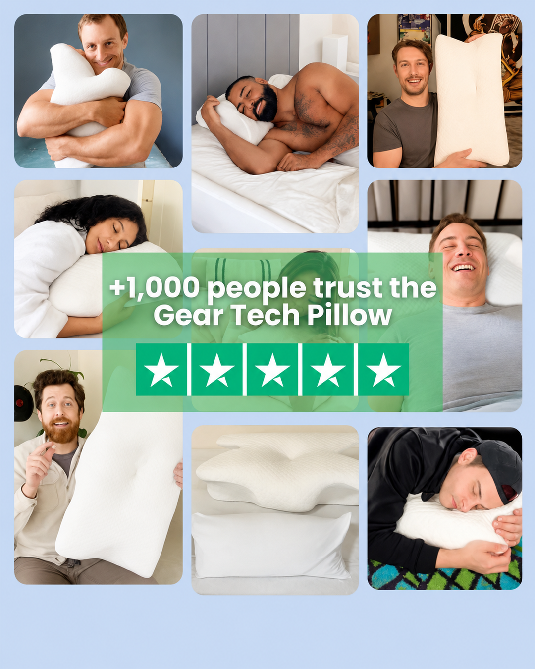 Oreiller Mémoire de Forme Ergonomique Anti-Ronflement pour un Sommeil Réparateur