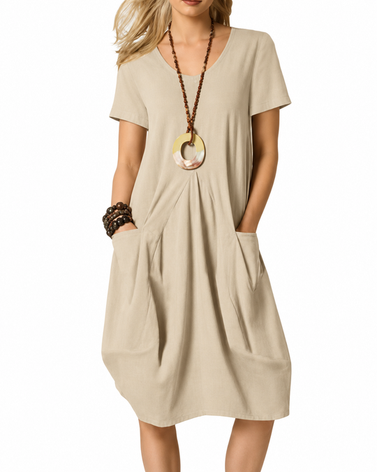 Robe Midi Femme Style Moderne en Tissu Léger