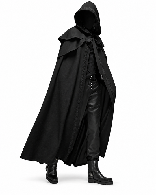 Manteau à Capuche Unisexe Gothique