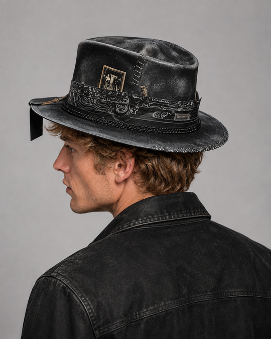 Chapeau d'Automne Tête de Mort Artisan