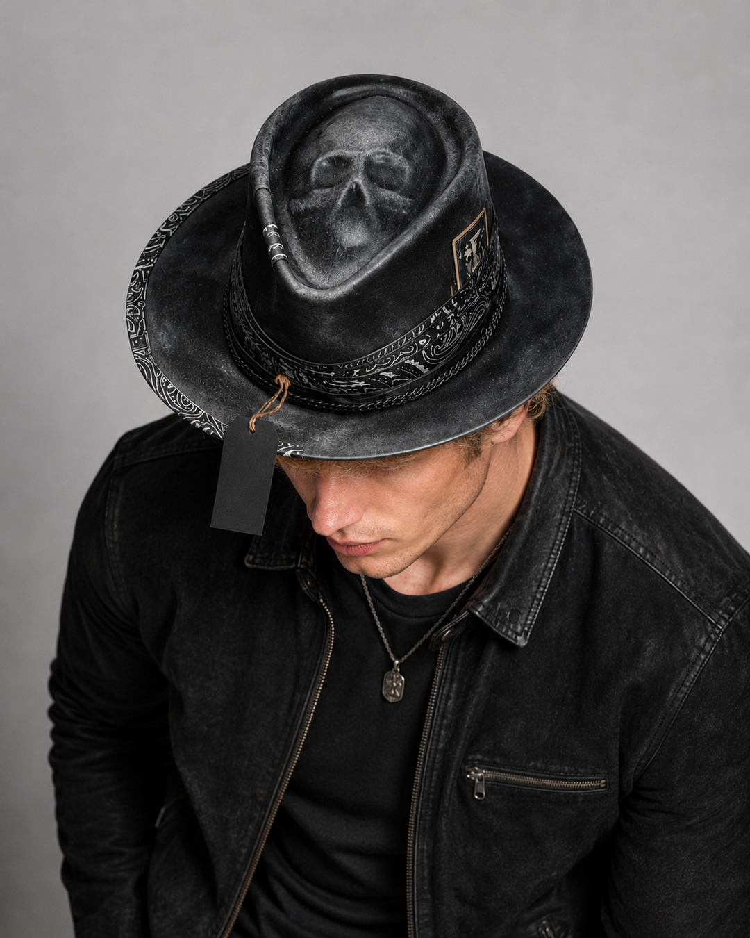 Chapeau d'Automne Tête de Mort Artisan