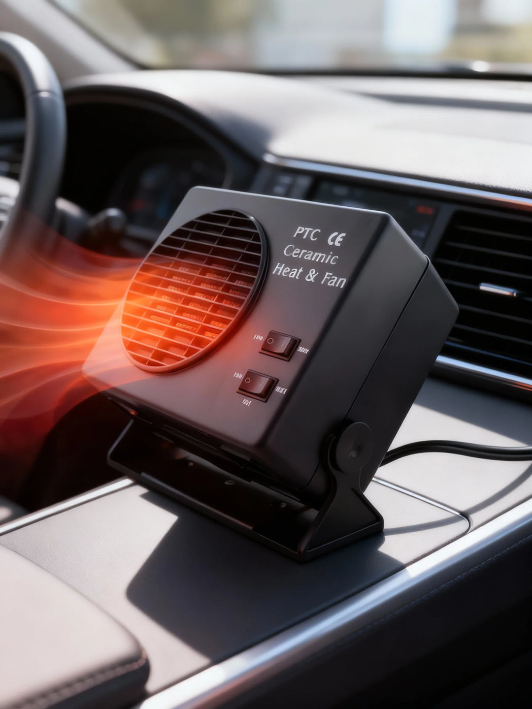 Chauffage portable pour voiture avec thermostat automatique 12 V 0