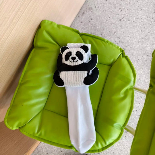 Chaussettes Antidérapantes Unisexes Douillettes avec Motif Animal 3D 16