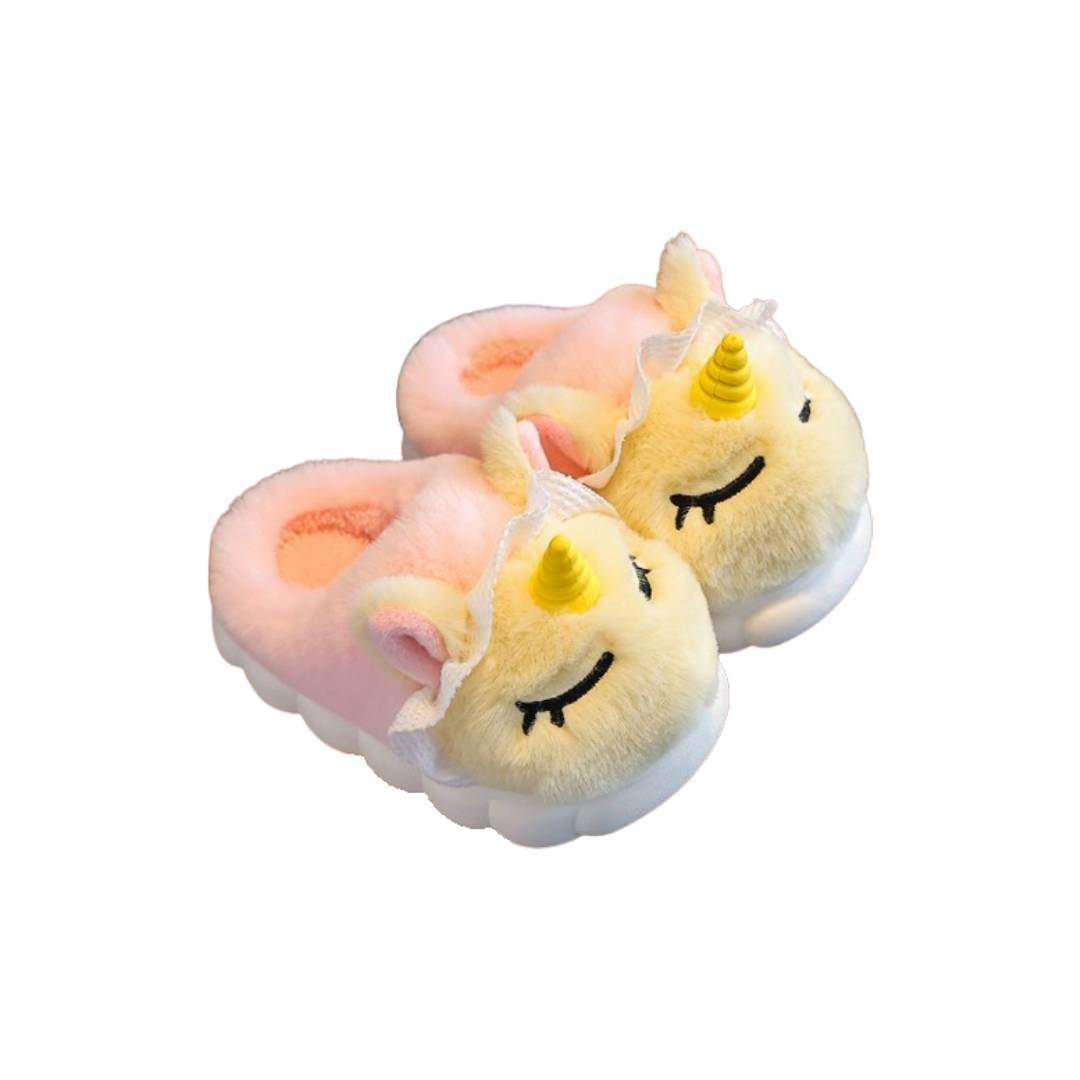 Chaussons Enfant Licorne Doux Antidérapants 0