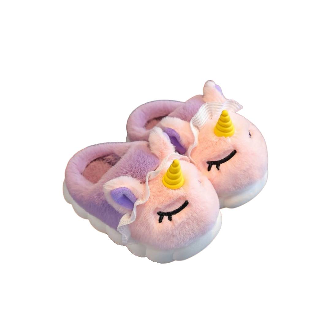Chaussons Enfant Licorne Doux Antidérapants 1