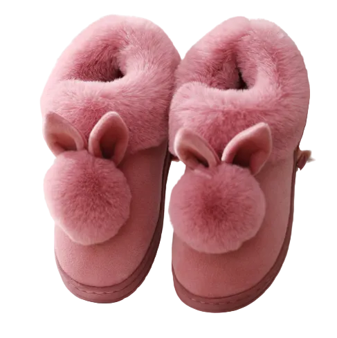 Chaussons Femme Amusants en Forme de Lapin 0