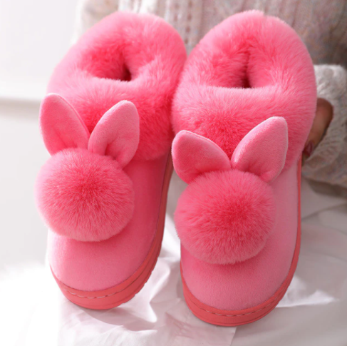 Chaussons Femme Amusants en Forme de Lapin 4