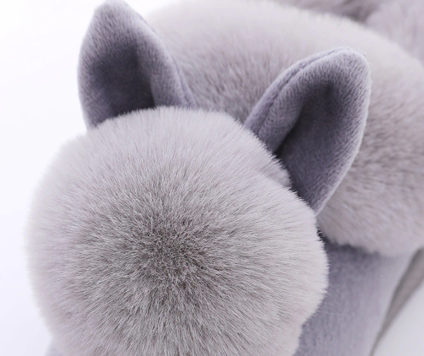 Chaussons Femme Amusants en Forme de Lapin 5