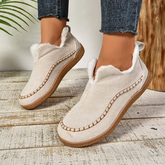 Chaussons Femme Doux Élégants en Tissu Respirant avec Semelle Antidérapante 3