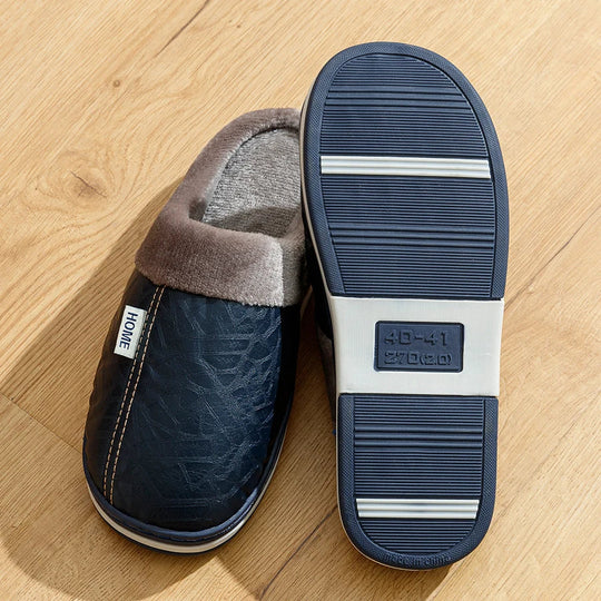 Chaussons Pour Hommes À Enfiler Doublure Douillette Semelle Antidérapante 5