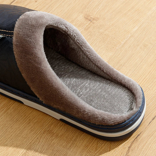 Chaussons Pour Hommes À Enfiler Doublure Douillette Semelle Antidérapante 6