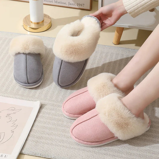 Chaussons d'Intérieur Femmes Doublure Douce Antidérapants 1