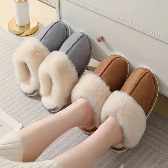 Chaussons d'Intérieur Femmes Doublure Douce Antidérapants 2