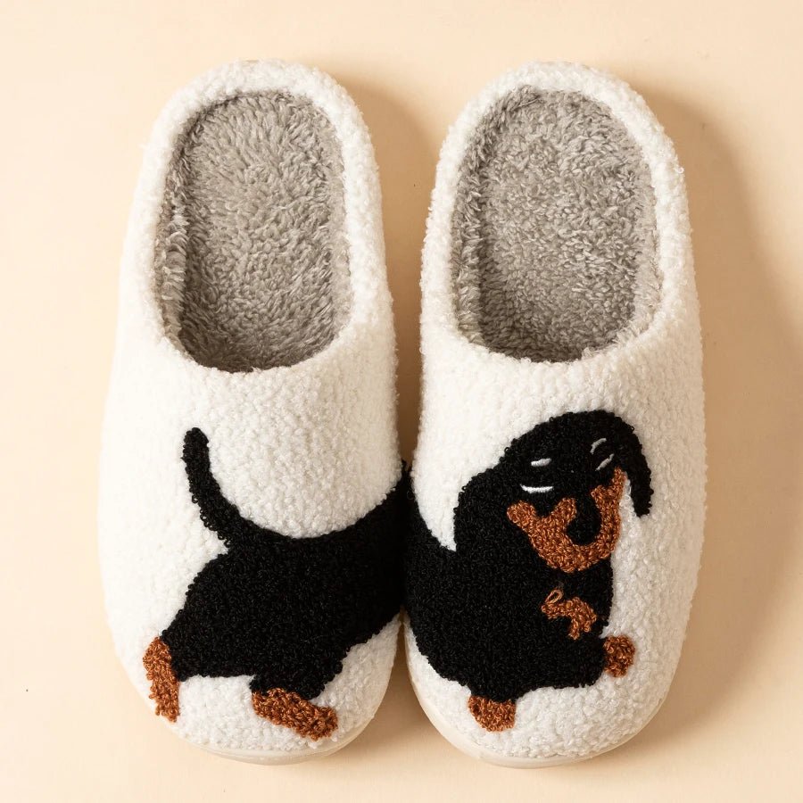 Chaussons pour Femme Motif Teckel 1