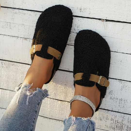 Chaussons pour Femmes avec Détail de Boucle et Confort Douillet 2