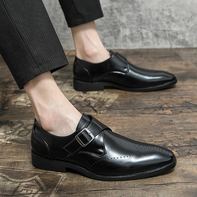 Chaussure Mariage Homme Cuir Italien Mocassin Décontracté 2