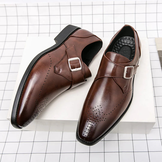 Chaussure Mariage Homme Cuir Italien Mocassin Décontracté 4