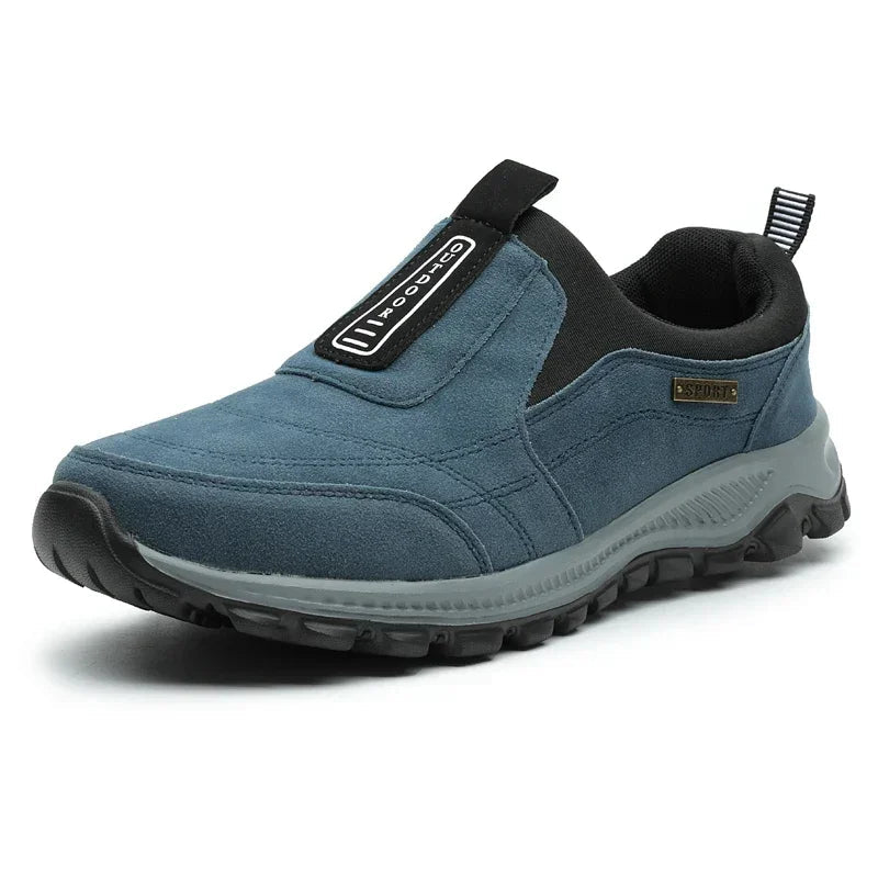 Chaussure Randonnée Homme Cuir Suédé Respirant Antidérapante 0