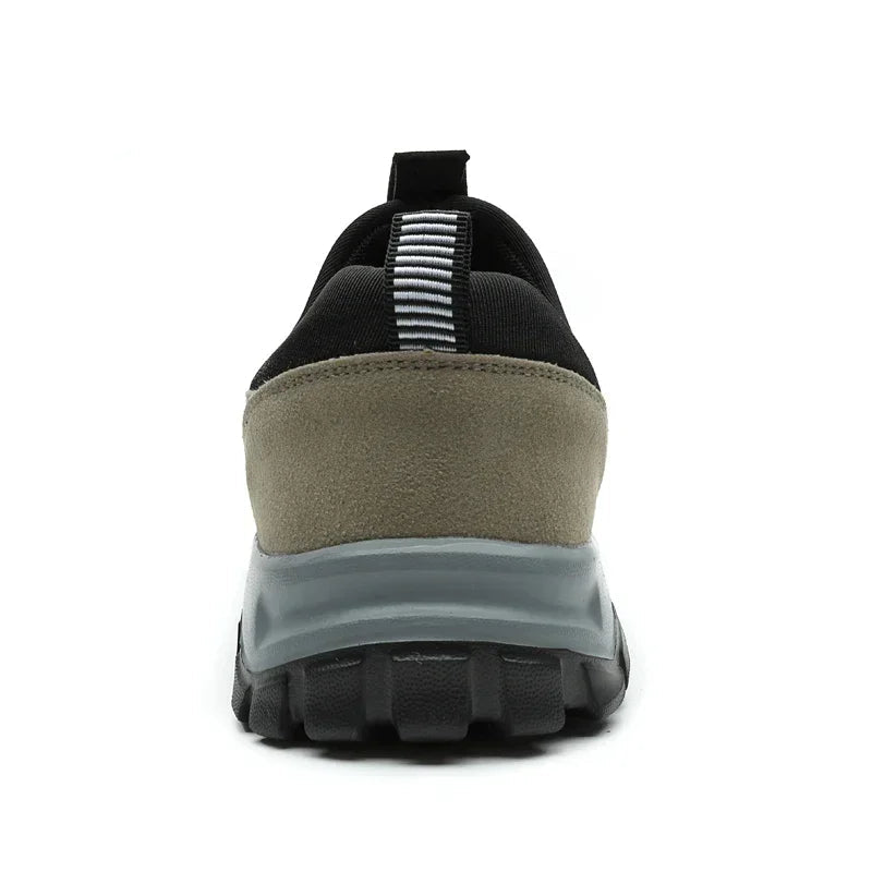 Chaussure Randonnée Homme Cuir Suédé Respirant Antidérapante 3