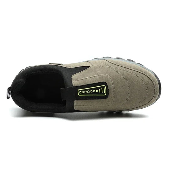 Chaussure Randonnée Homme Cuir Suédé Respirant Antidérapante 4