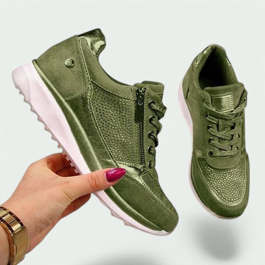 Chaussures Femmes Légères Confortables Tissu Respirant Velcro 0